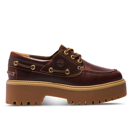 Womens boat shoe side on