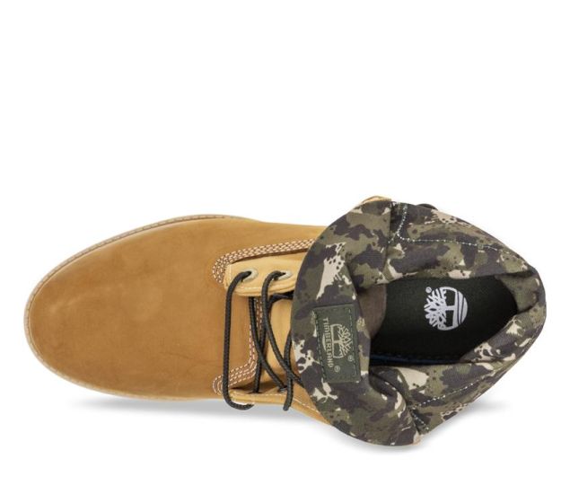 timberland camo roll top boots
