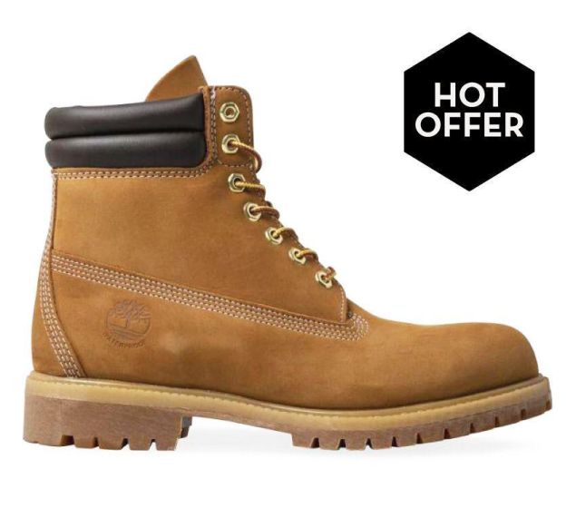 timberland 6 inch double collar boots wheat nubuck