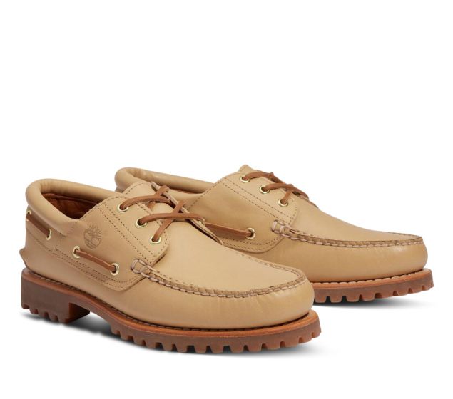 靴 Timberland AUTHENTIC HANDSEWN BOAT SHOE Shop Men's Timberland® Authentic 3-Eye Lug Handsewn Boat Shoe