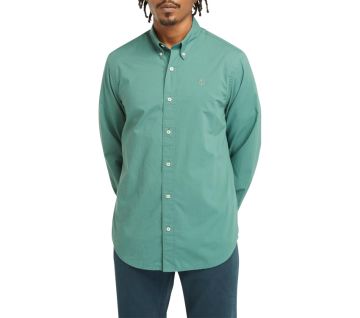 Long Sleeve Solid Poplin Shirt