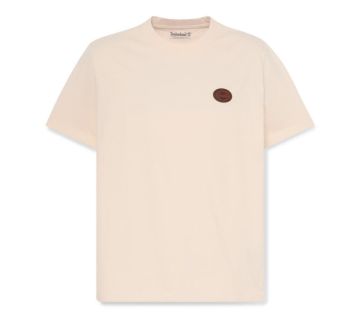 Men's Leather Badge Short-Sleeve T-Shirt