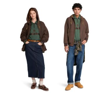 Tokyo Design Cotton Canvas Zip-up Hoodie