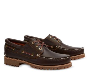 Men's Timberland® Authentic 3-Eye Lug Handsewn Boat Shoe