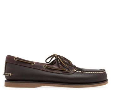 Mens 2-eye Boat Shoe Root Beer Smooth 9