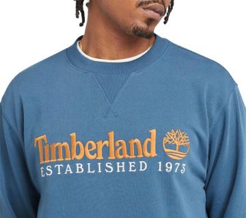 Men's Established 1973 Embroidered Logo Crew Neck Sweatshirt