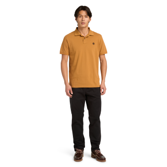 Men's Branded Collar Short-Sleeve Polo