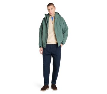 Washed Peached Twill Pleated Pant