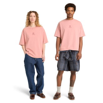 All Gender Sunwashed Embroidered Logo T-Shirt