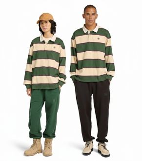 LS STRIPED RUGBY POLO