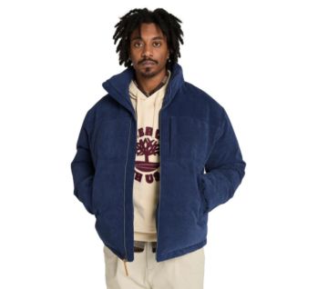 Men’s Goose Eye Waterproof Down Corduroy Jacket
