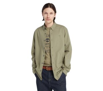 Men's Long Sleeve Stretch Poplin Shirt