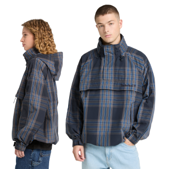 Durable Water Repellent Plaid Anorak