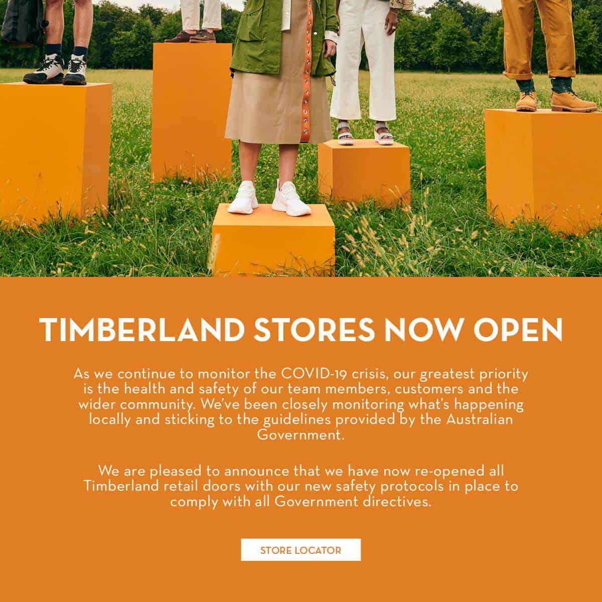 Timberland Store Reopening